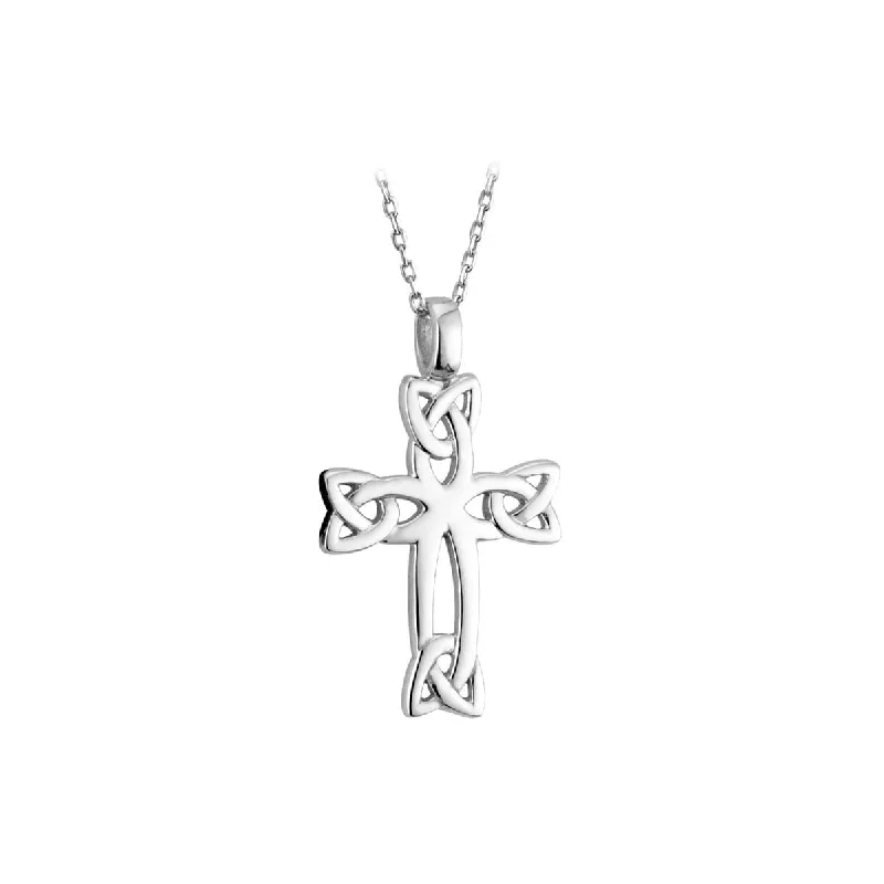 Stranded tribal necklaces-Irish Trinity Cross Necklace: A Treasured Family Heirloom