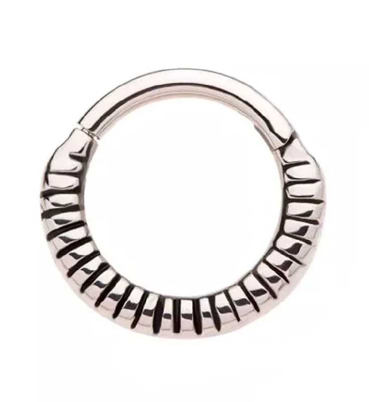 Raised texture rings-Tendril Hinged Segment Ring