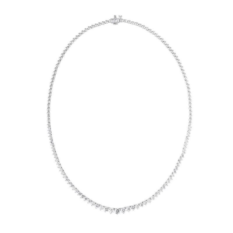 Six-layer necklaces-Diana M. 3.00 Diamonds Tennis  Necklace