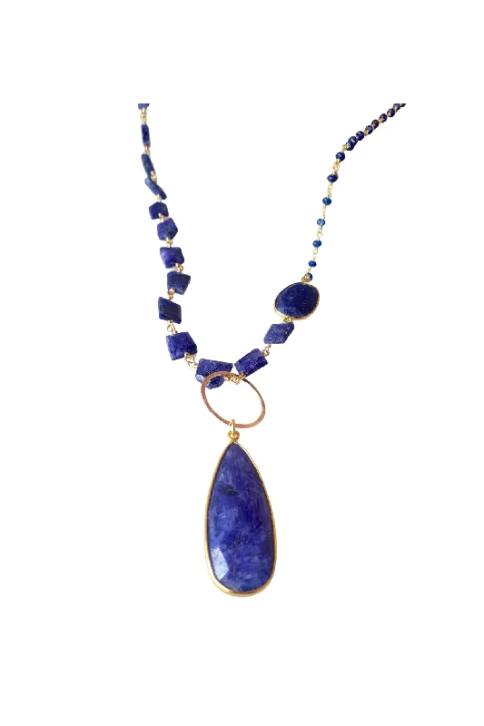 Apatite necklaces-Kaylee in Sapphire