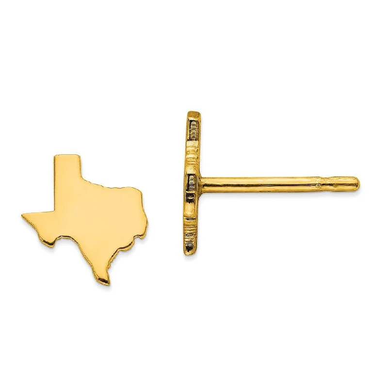 Opulent tier earrings-14KY TX Small State Earring