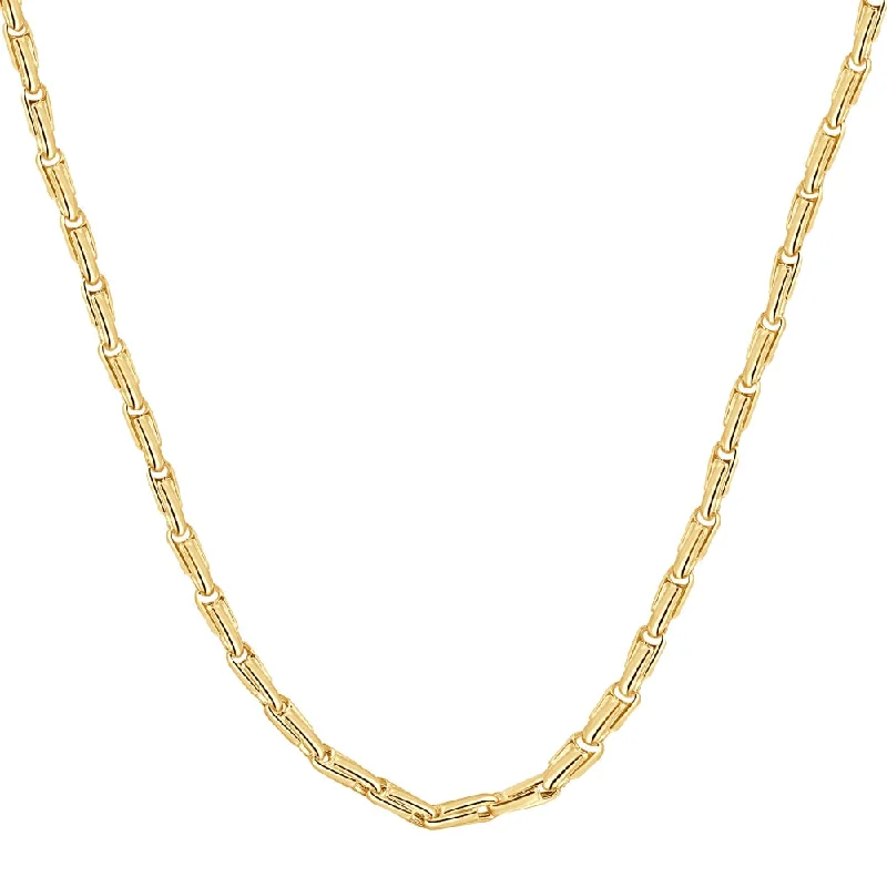 Orchid flower necklaces-14k Yellow Gold Women's 24" Chain Necklace 15 Grams 4.5mm Thick