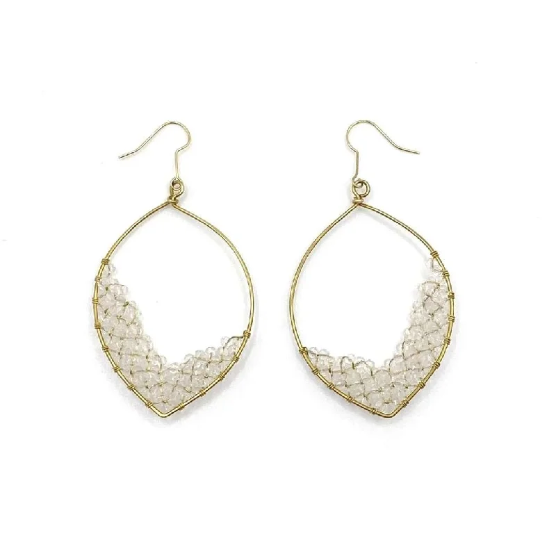 Tide design earrings-Ice Drops