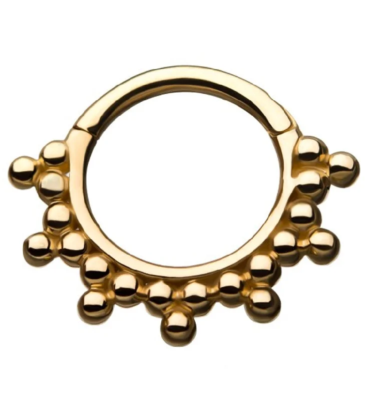 Flex open rings-14kt Gold Fuse Hinged Segment Ring