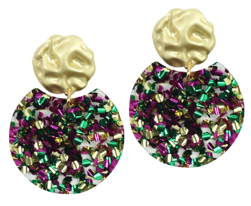 Mirror gloss earrings-The Oakley Earring - Mardi