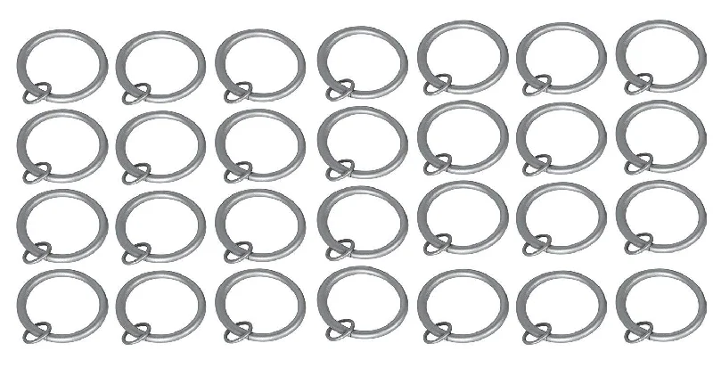 Apatite rings-1 1/2" Metal Curtain Rings with Eyelets - 6 Finishes