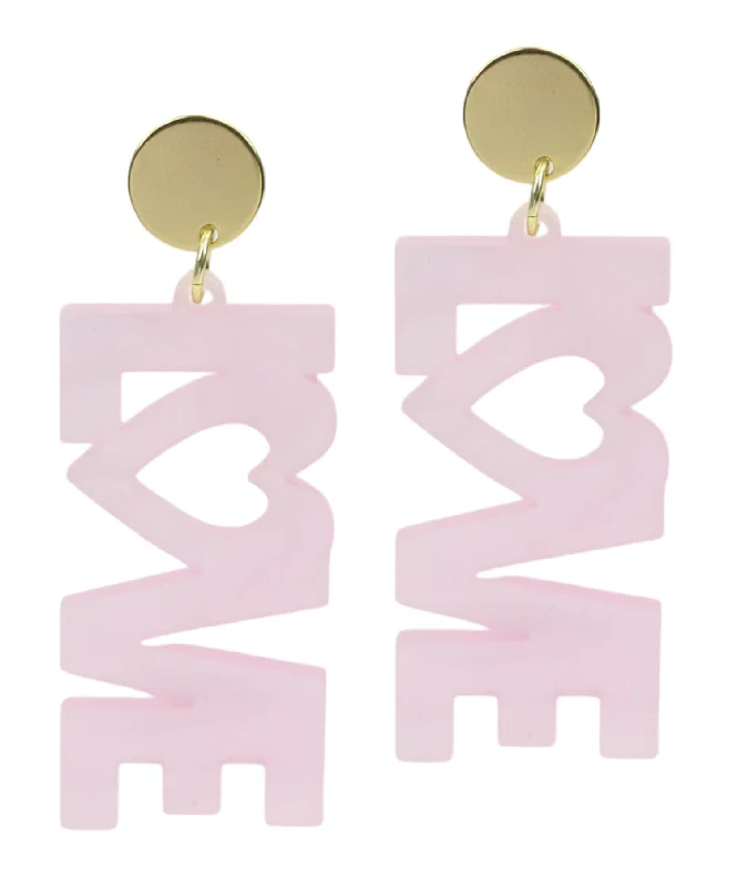 Flowing art earrings-LOVE Earring 1