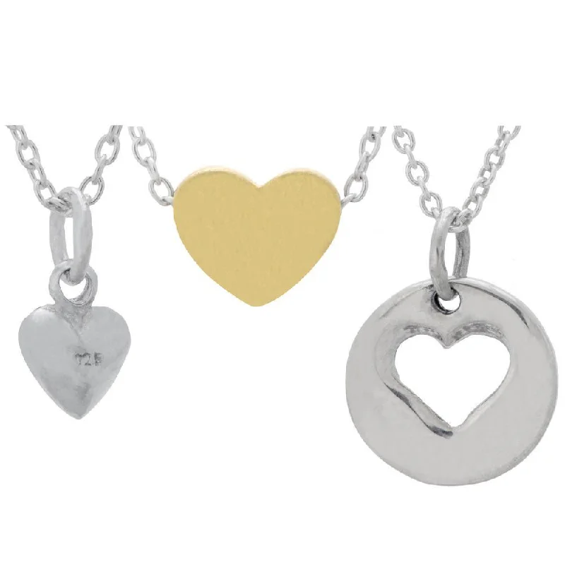 Heavy link necklaces-Lucky Heart Sterling Necklace