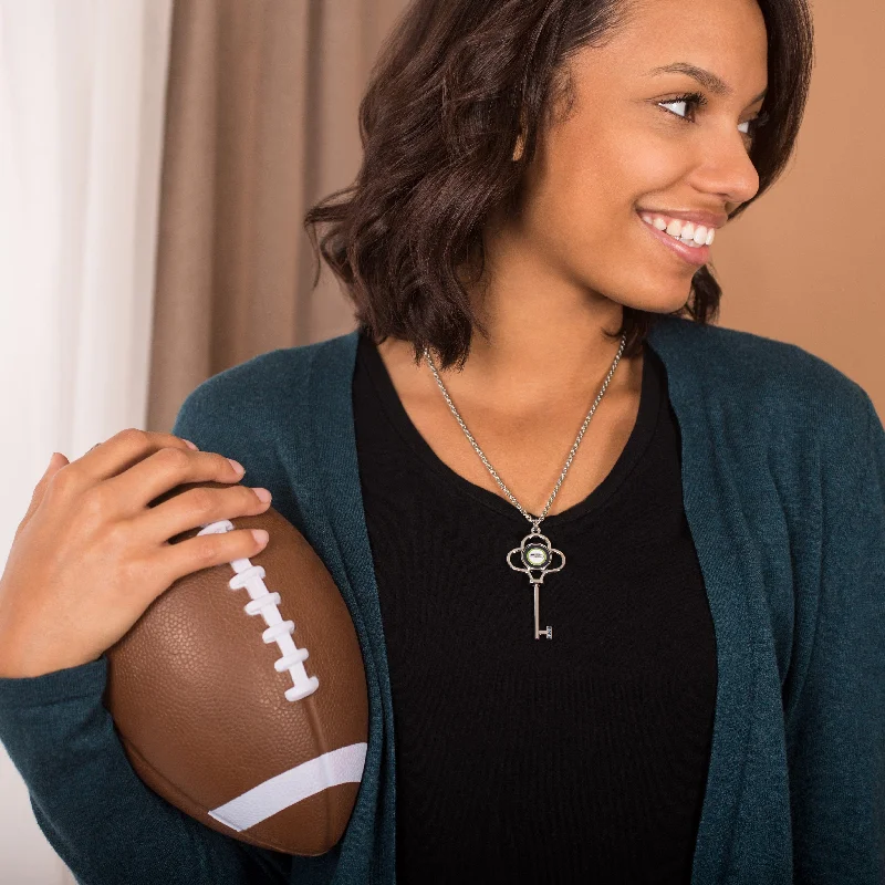 Wrap-around necklaces-Officially Licensed NFL Stainless Steel Necklace