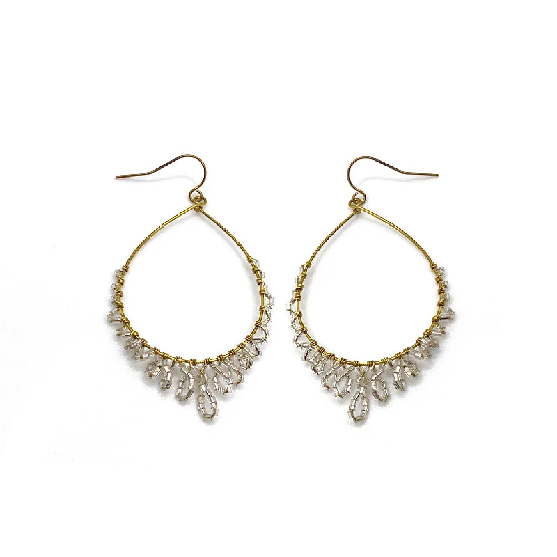 Flat relic earrings-Desert Drops