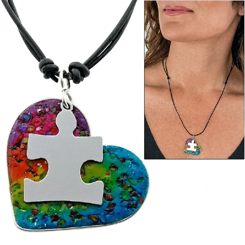 Zircon stone necklaces-Spectrum of Love Gemstone & Sterling Necklace