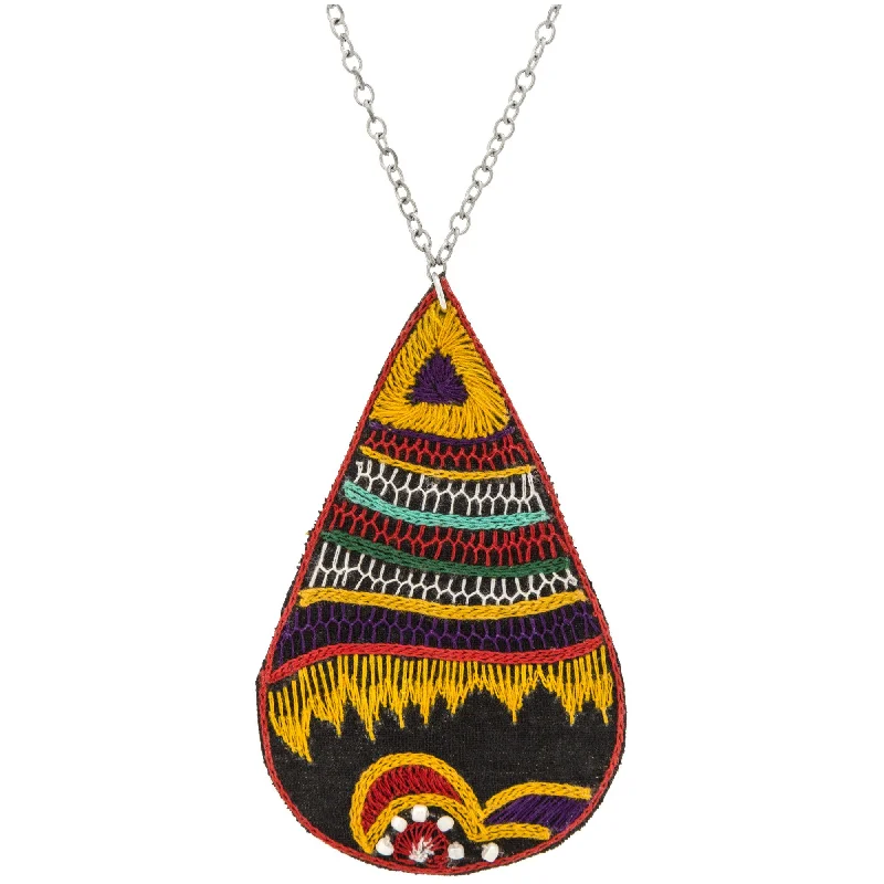 Ripple shape necklaces-Nomad Heritage Drop Necklace