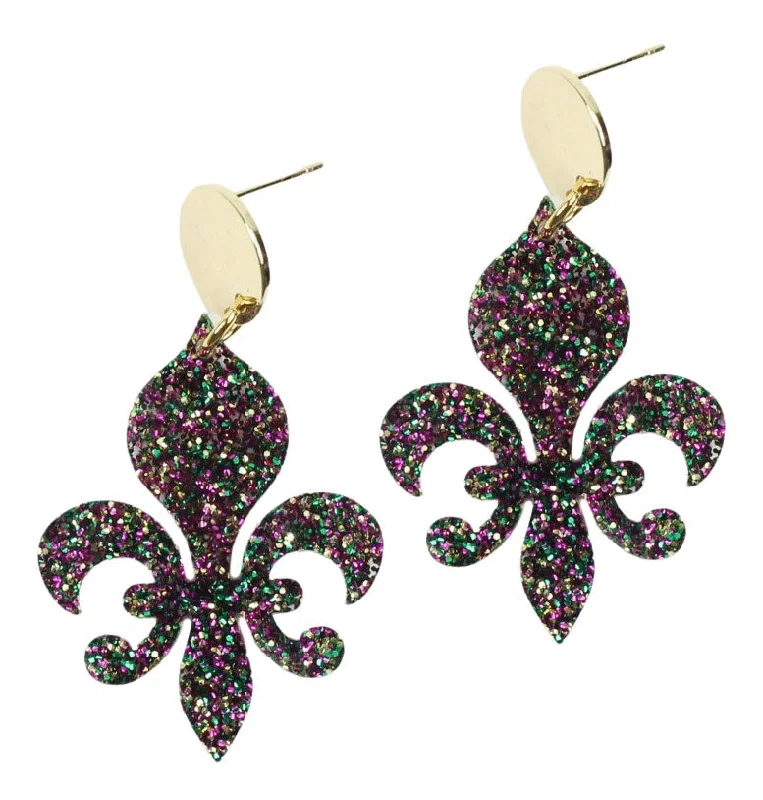 Tide design earrings-The Fleur De Lis Earring