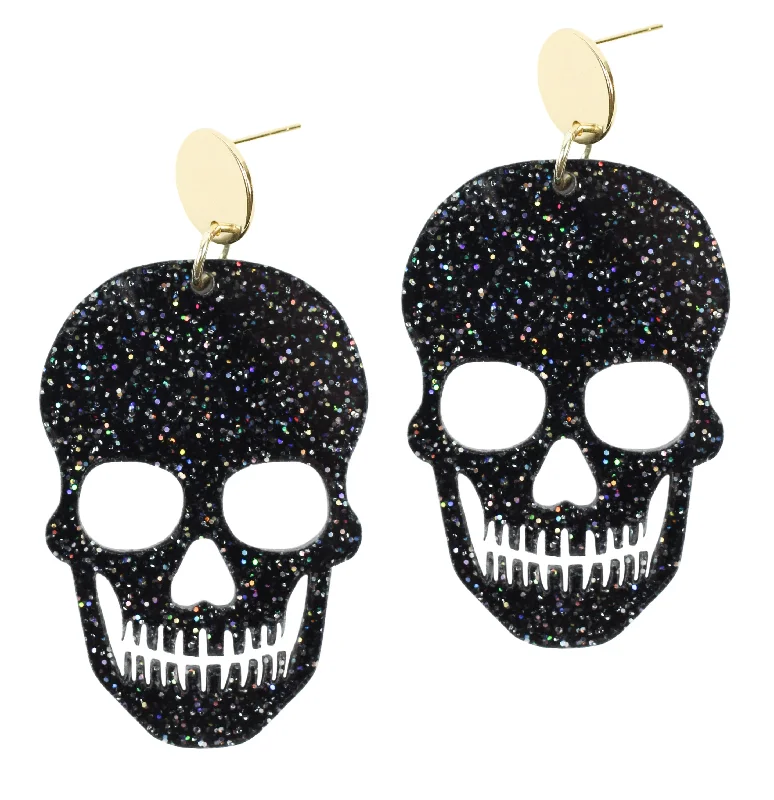 Apatite earrings-The Skull Earring