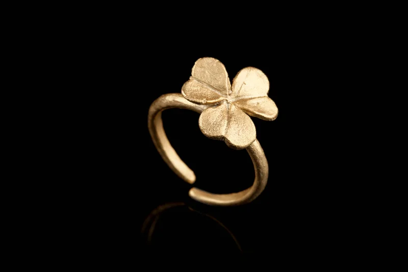 Twisted wire rings-Ring - Adjustable Clover Ring