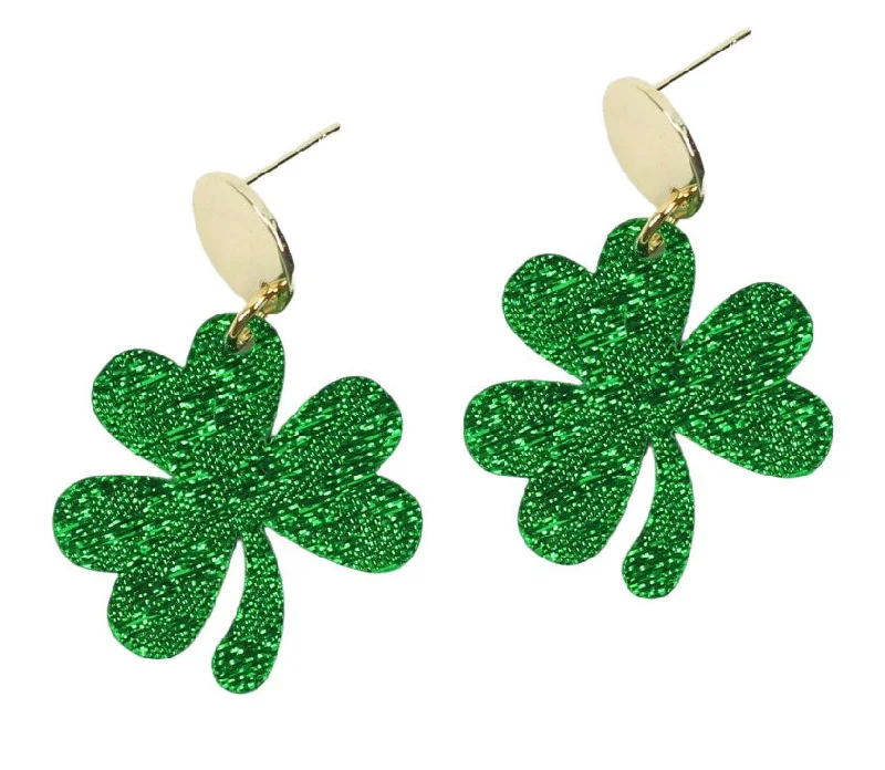 Pastel bead earrings-The Shamrock Earring