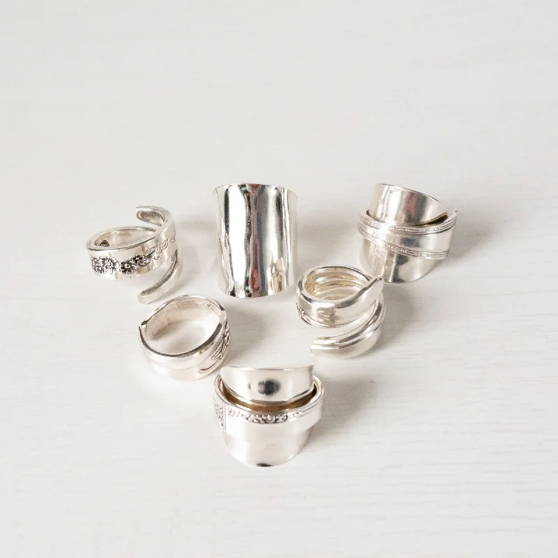 Multi-stone rings-Rings - Assorted Spoon Rings