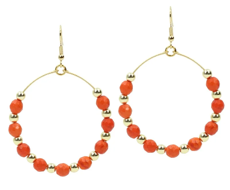 Petite wing earrings-The Chloe Earring - Orange