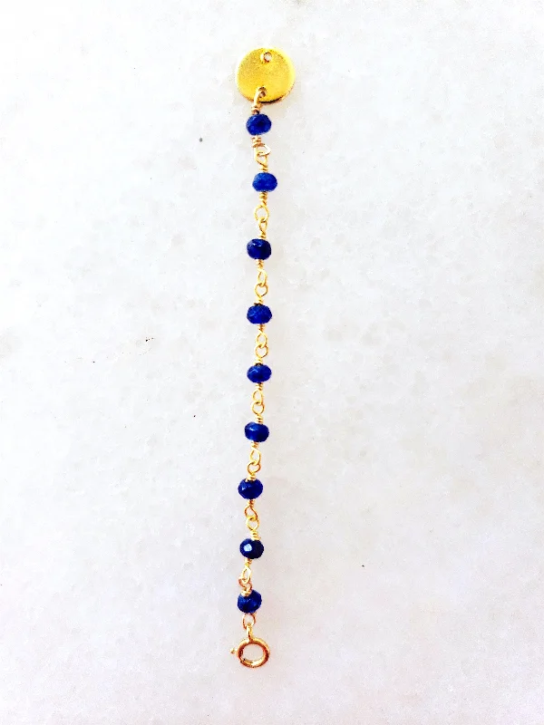 Drifting gem necklaces-Semi-Precious Bead Necklace Extender