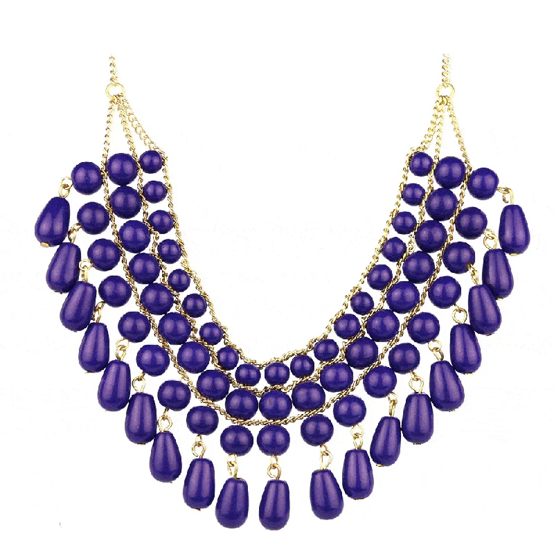 Corded satin necklaces-Malabar Necklace