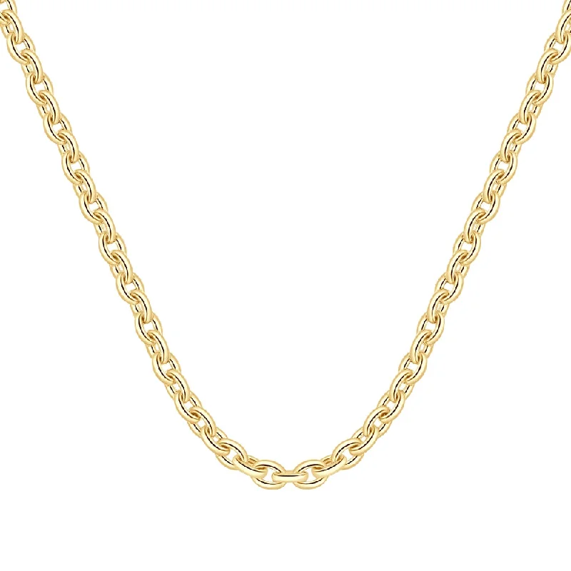 Patina bronze necklaces-14k Yellow Gold Women's 24" Chain Necklace 32 Grams 7.5mm Thick