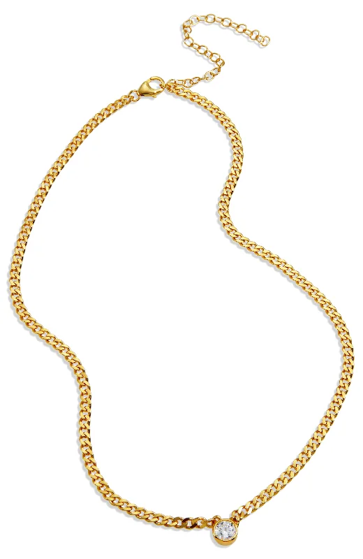 Relic coin necklaces-18K Gld Pl. Cicle CZ Neck.