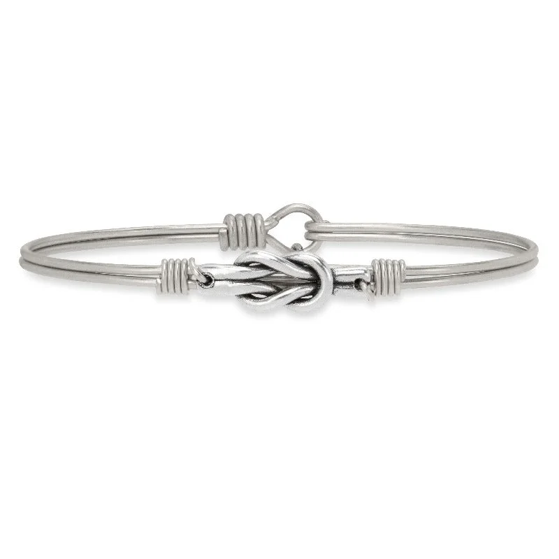 Timeless lock bracelets-Love Knot Bangle Bracelet