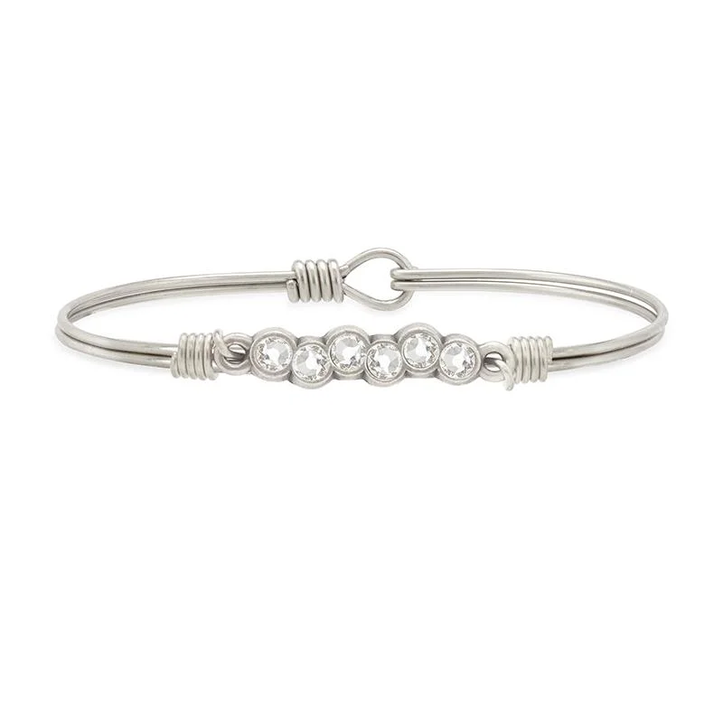 Unity charm bangles-April Starlight Birthstone Bangle Bracelet