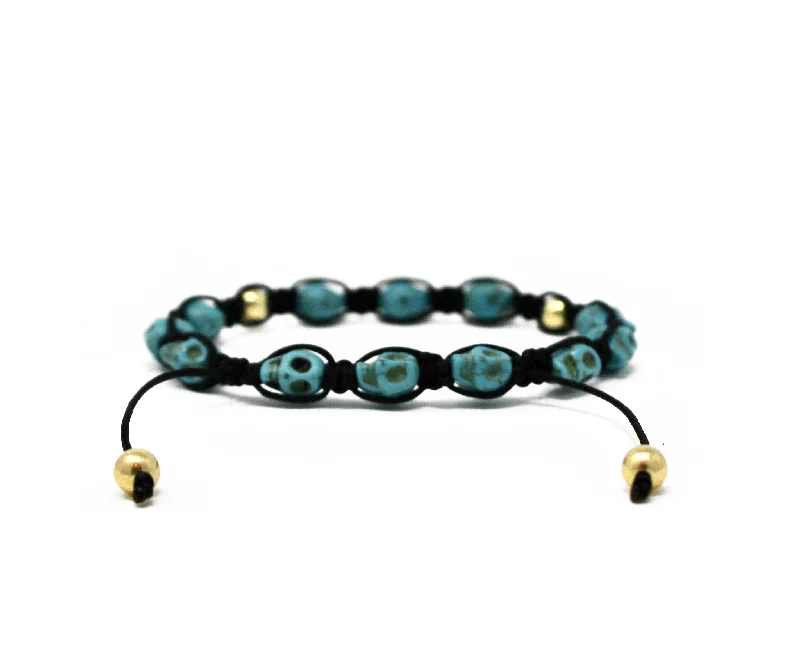 Circle link bracelets-Happy Skullz Bracelet