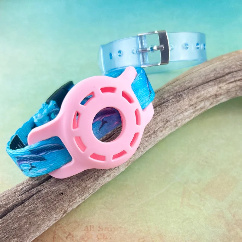 Lunar theme bracelets-AirTag Bracelet ~ Dolphin Play