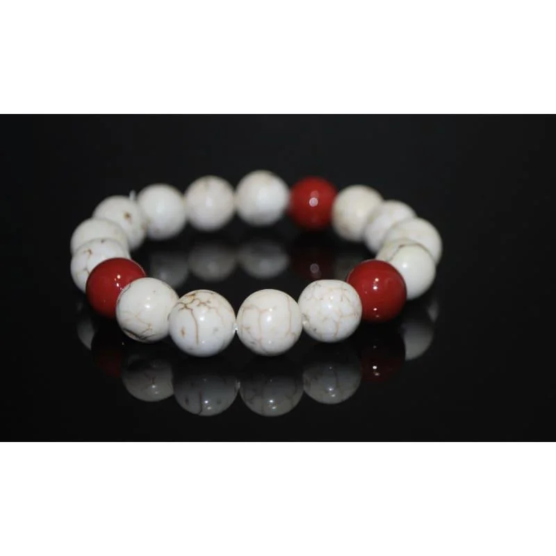 Matte enamel bracelets-White Turquoise Women's  Bracelets