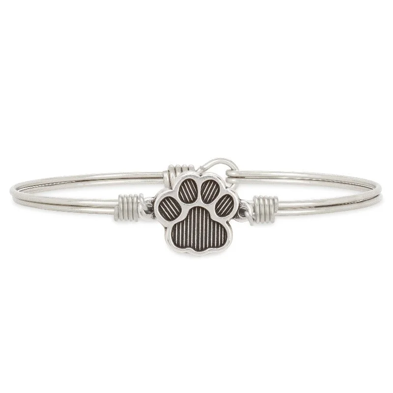 Kelp bead bangles-Pawprint Bangle Bracelet