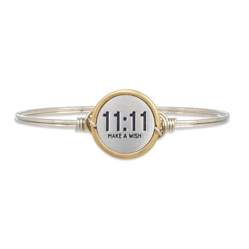 Cat motif bracelets-11:11 Classic Make A Wish Bangle Bracelet