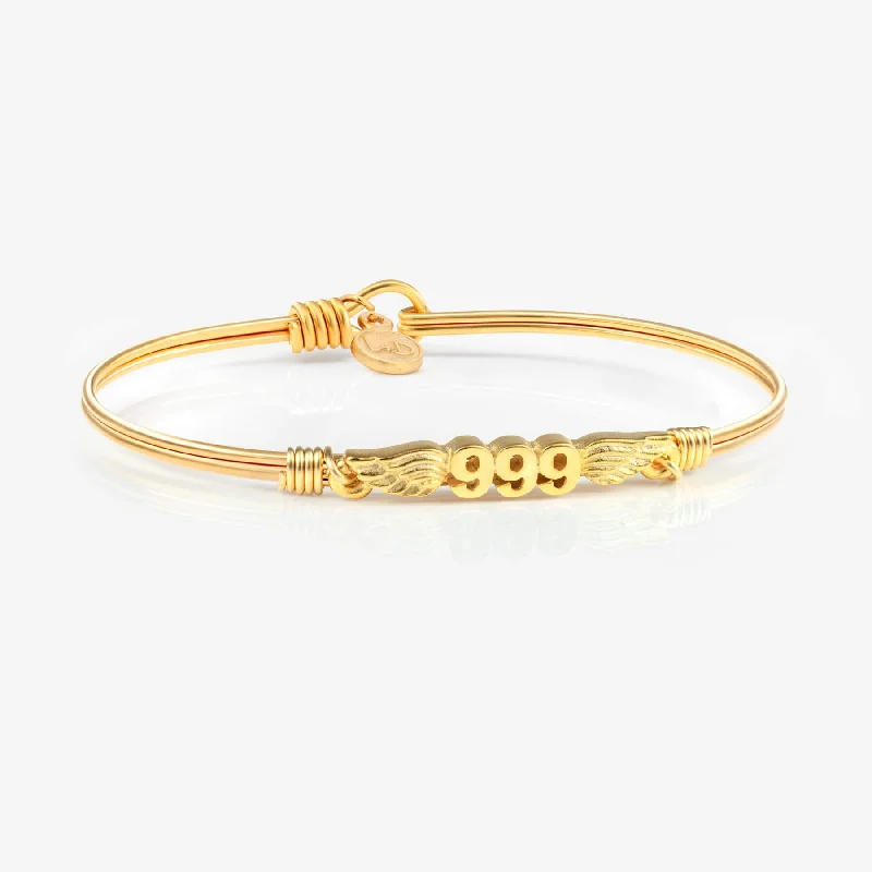 Flowing art bracelets-999-ANGEL NUMBERS BANGLE BRACELET