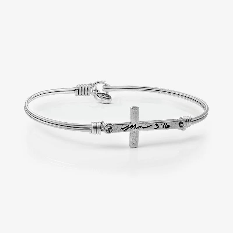 Coil charm bangles-John 3:16 Bangle Bracelet