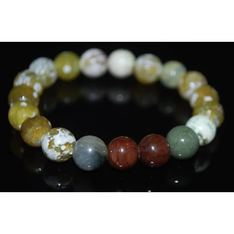 Smooth clasp bangles-Mixed Yellow Gemstone Bracelets