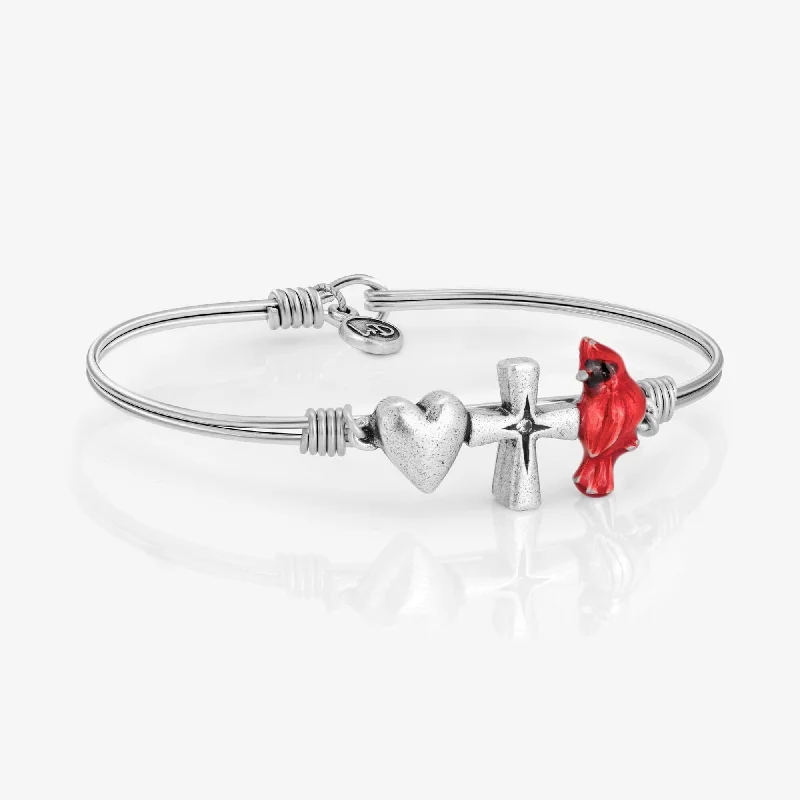 Timeless lock bracelets-Love/ Faith/ Remembrance Bangle Bracelet