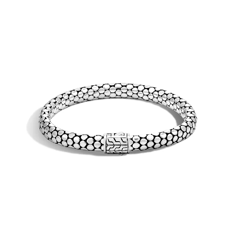 Dual alloy bracelets-John Hardy Dot Sterling Silver 6.5mm Bracelet