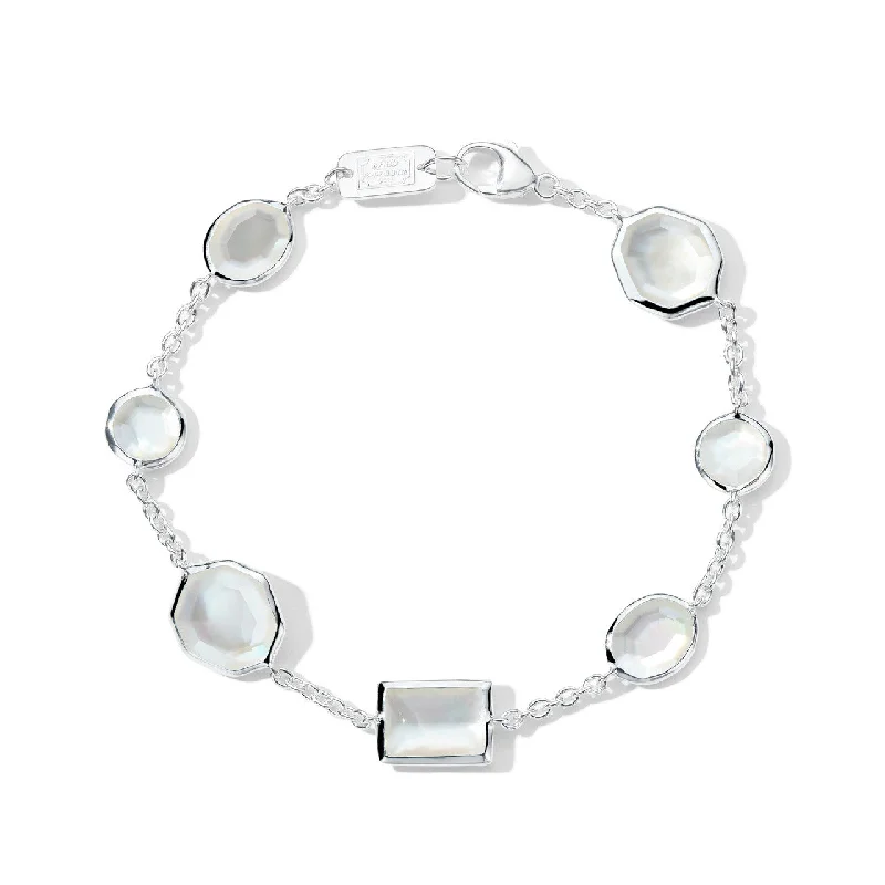 Petite star bracelets-IPPOLITA Rock Candy Mix-Cut Station Bracelet in Sterling Silver