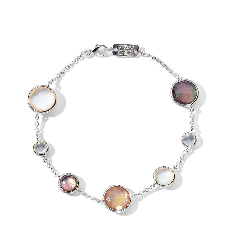 Rose quartz bangles-IPPOLITA Lollipop 7-Stone Link Bracelet in Sabbia