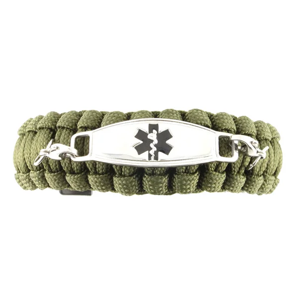 Stranded tribal bangles-Delta Paracord Survival ID Bracelet