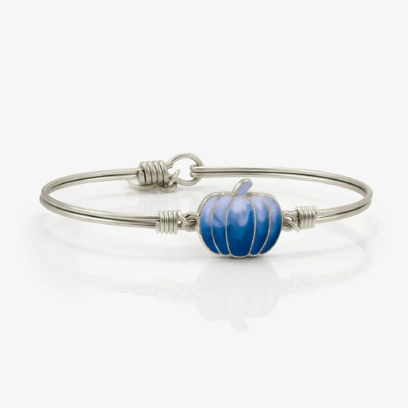 Gem heap bracelets-Denim Ombre Pumpkin Bangle Bracelet