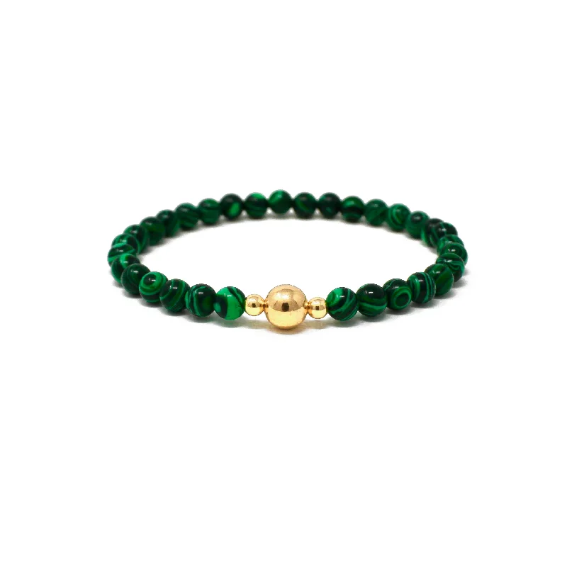 Sparkling diamond bracelets-The Adam Bracelet • Malachite