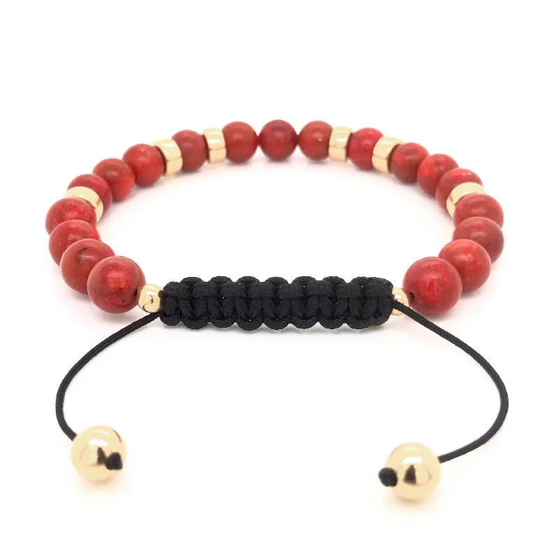 Orchid motif bangles-The King’s Bracelet • Red Sponge Coral