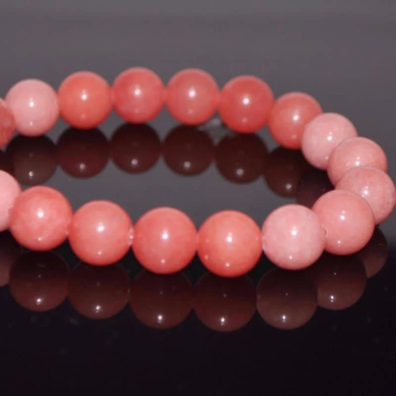 Slip knot bangles-Pink Morganite Agate Gemstone Bracelets