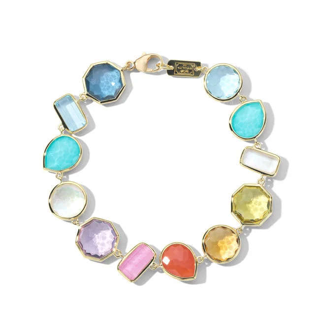 Circle design bangles-IPPOLITA Rock Candy Large Flexible Bracelet in Summer Rainbow