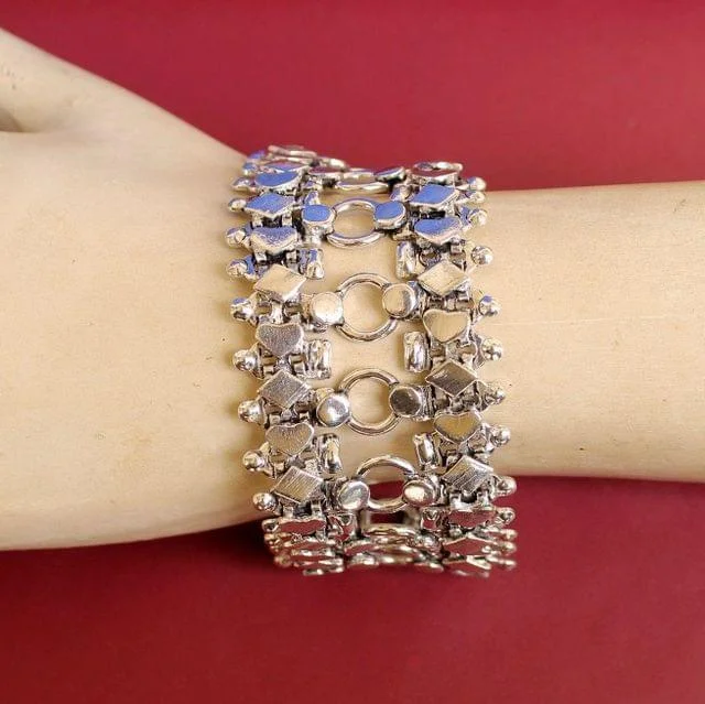 Soft flex bracelets-German Silver Trendy Bracelet