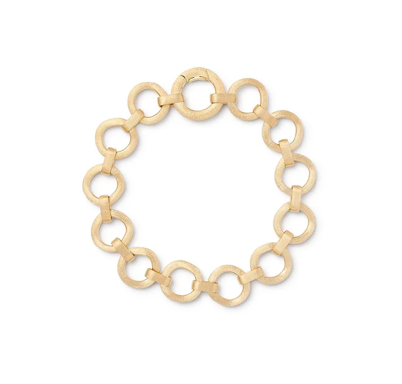 Tiered chain bracelets-Marco Bicego Jaipur Yellow Gold Circle Link Bracelet