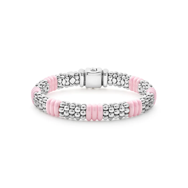 Strand wrap bracelets-LAGOS Pink Caviar Pink Ceramic Caviar Beaded Bracelet