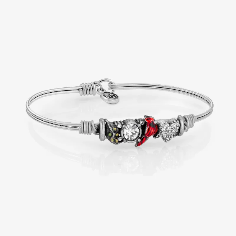 Slide clasp bracelets-Cardinal Medley Bangle Bracelet